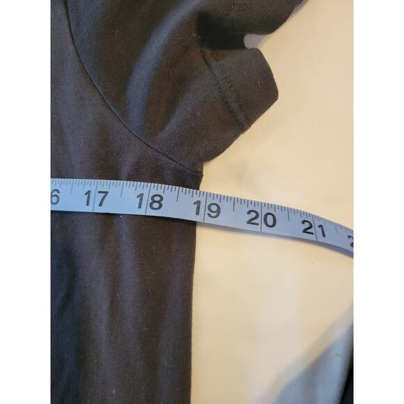 Time and tru large womens black basic v neck tee - Picture 6 of 7